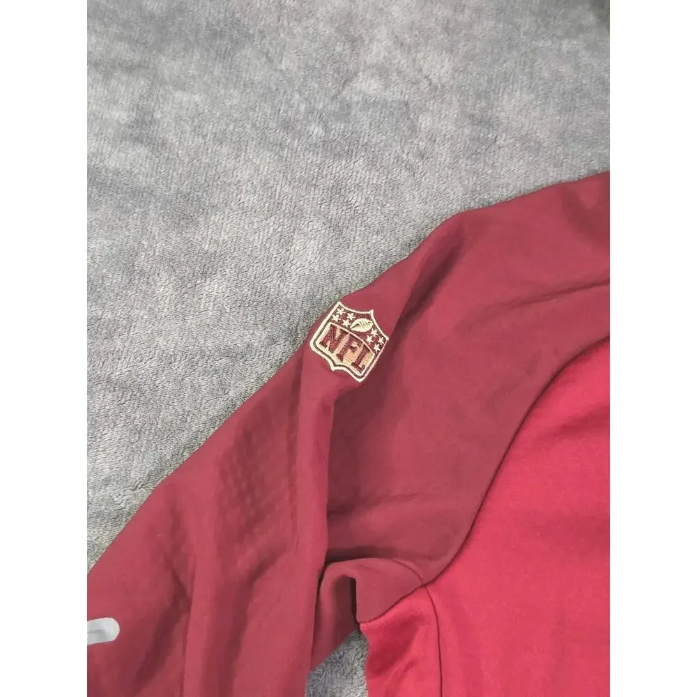 Nike NFL Arizona Cardinals Therma-Fit Men's Size S OnField Hoodie Red Full-Zip